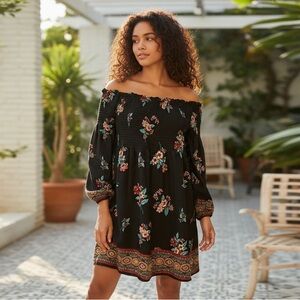 Xhilaration Bohemian Off Shoulder Dress​​​​